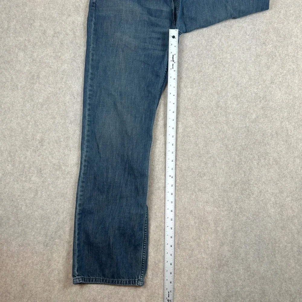 Levi's 514 Straight Fit Jeans Mens 36x32 Blue Medium Wash Denim‎ 100% Cotton